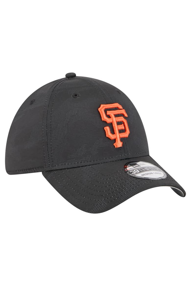Men's New Era Black San Francisco Giants Tonal Camo 39THIRTY Flex Hat, Alternate, color, Black