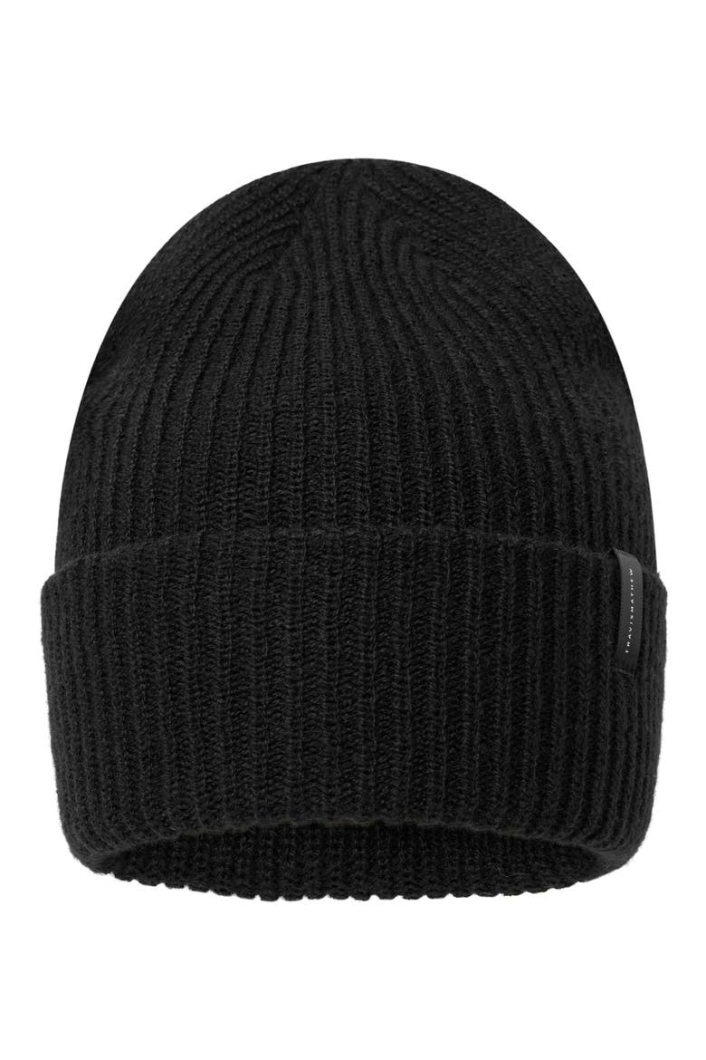 Meadow Rib Beanie, Main, color, BLACK