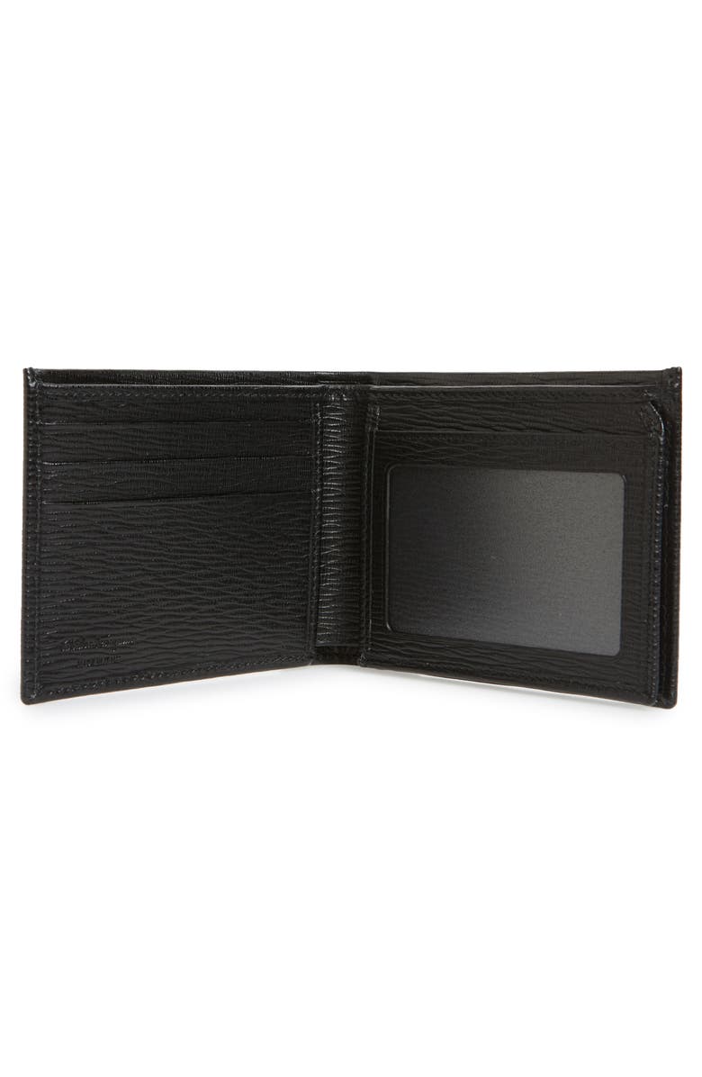 FERRAGAMO Revival Leather Wallet, Alternate, color, Black
