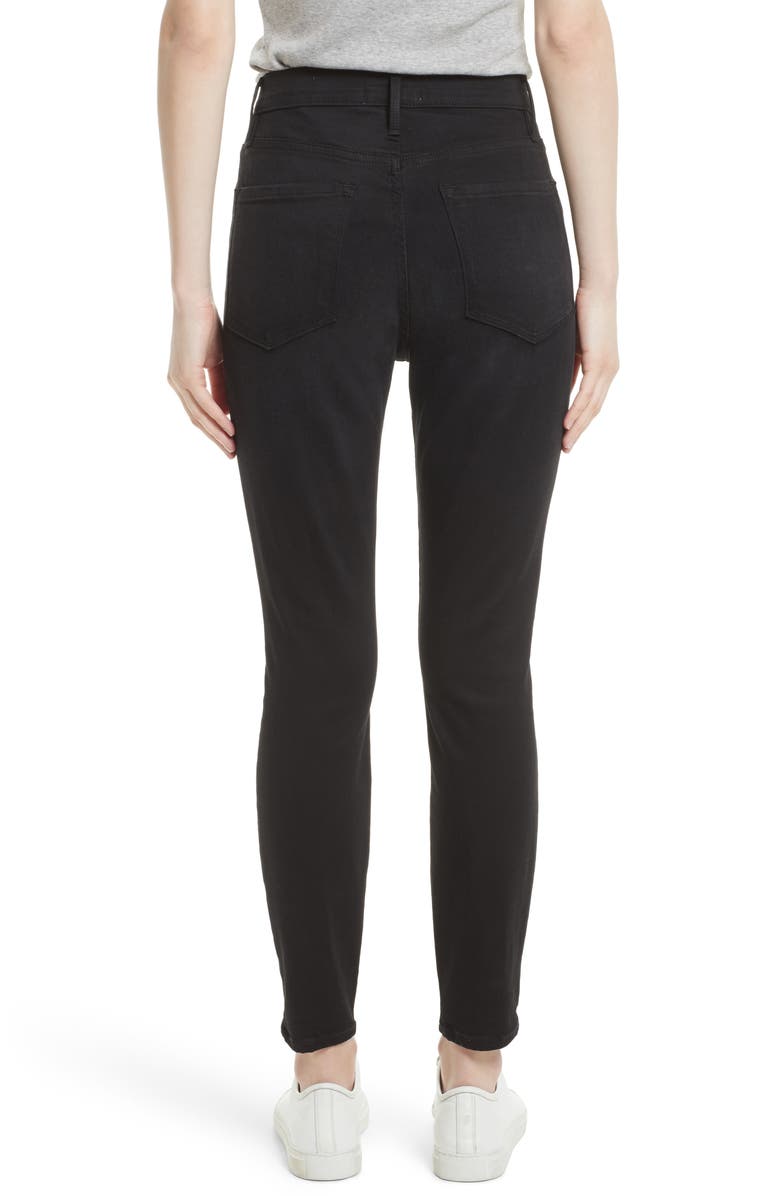 FRAME High Waist Skinny Jeans, Alternate, color, 