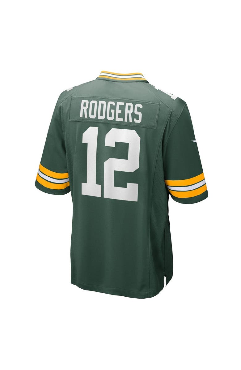 Nike Men's Nike Aaron Rodgers Green Green Bay Packers Game Team Jersey, Alternate, color, 