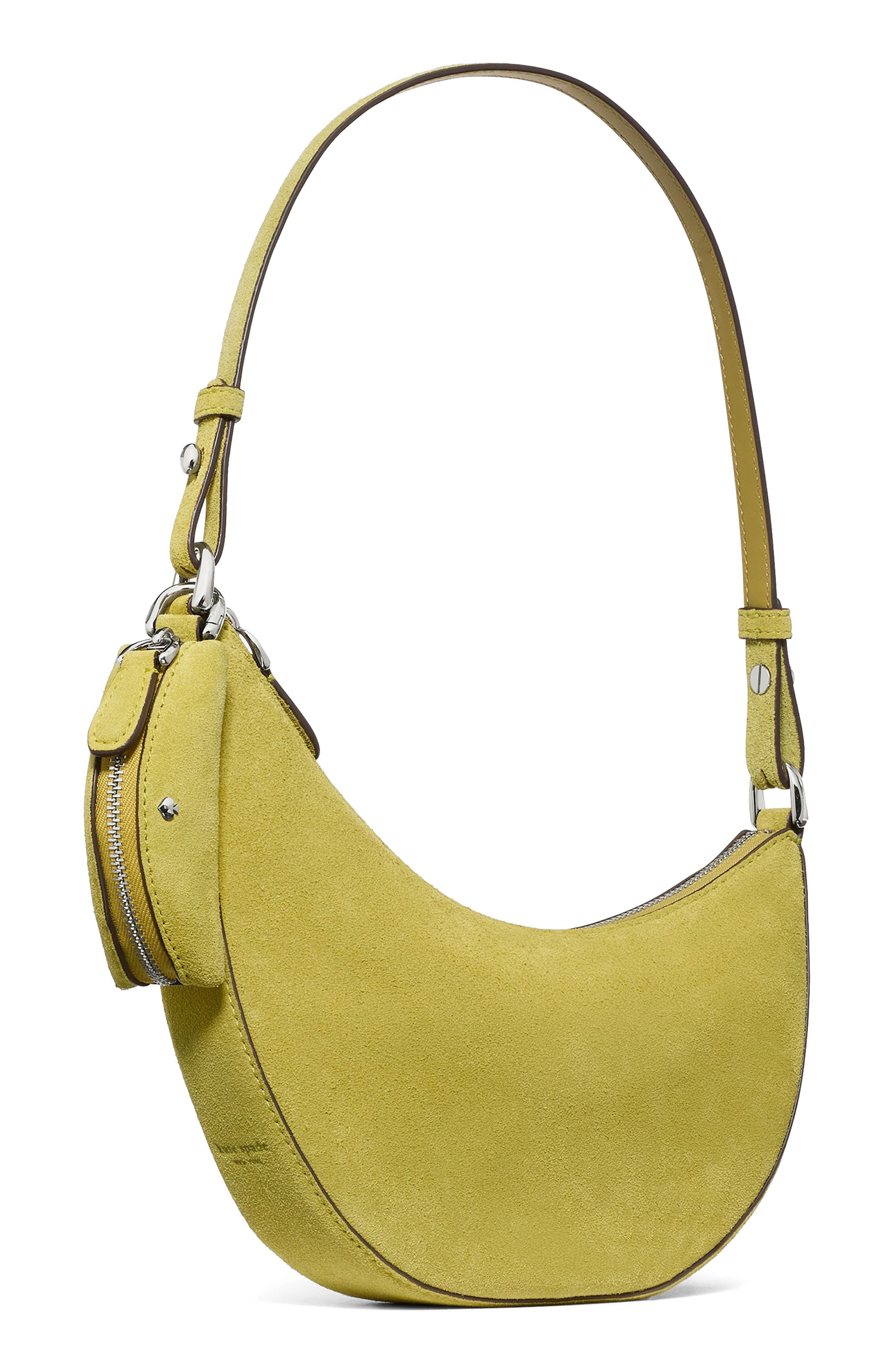 mini duo suede crossbody bag, Alternate, color, LAUREL LEAF