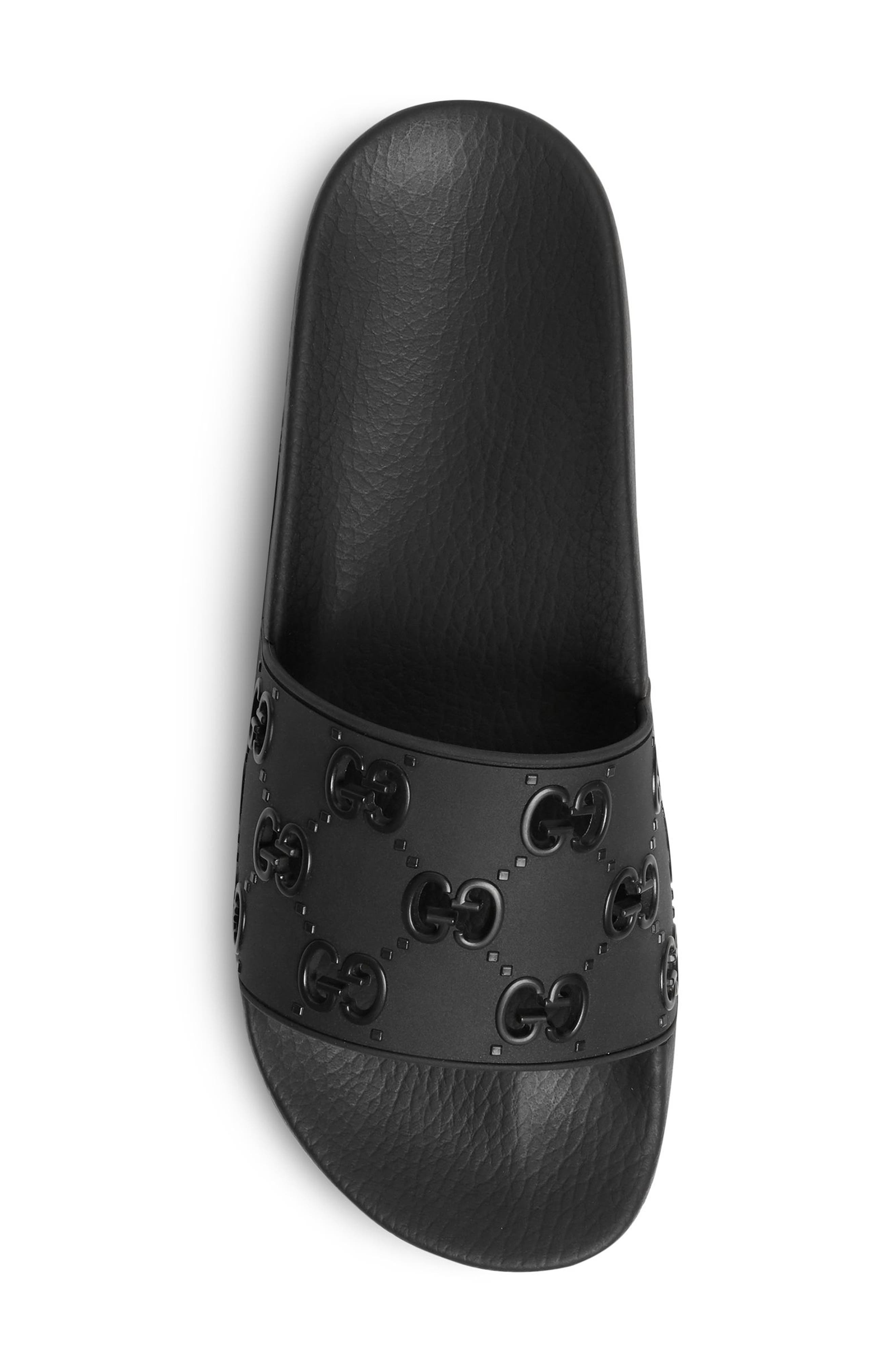 Slide Sandal, Alternate, color, BLACK