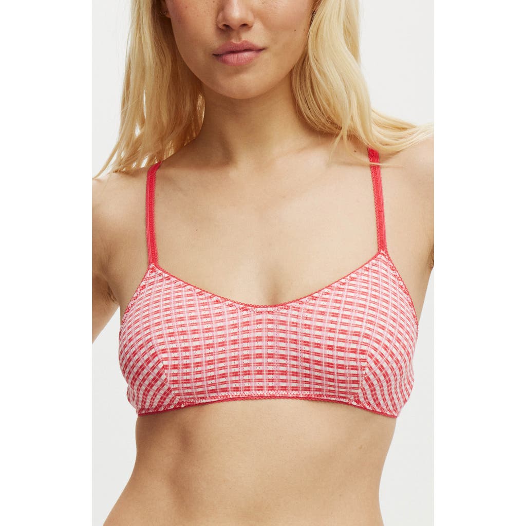 COTTON ON BODY COTTON ON BODY ORGANIC COTTON POINTELLE BRALETTE