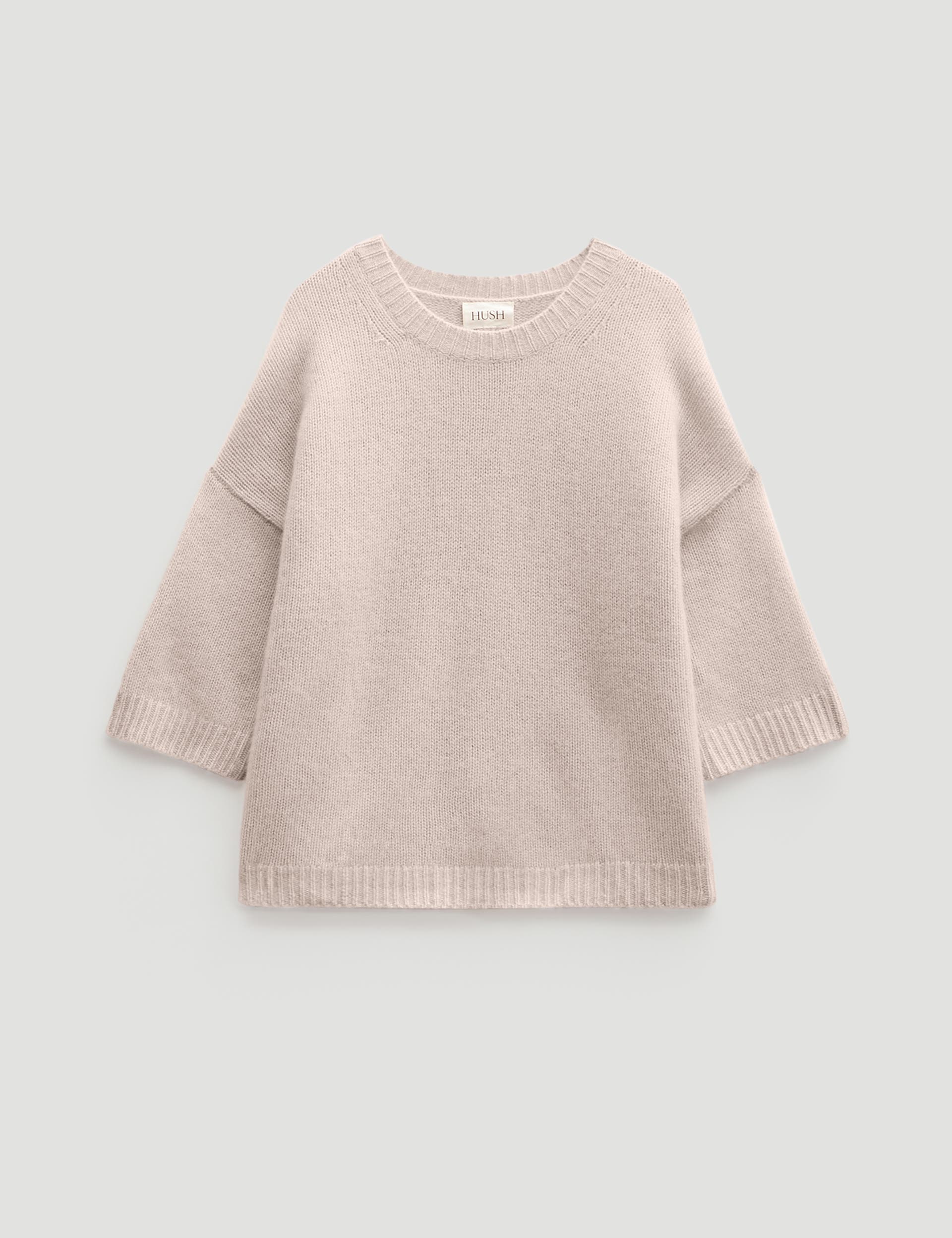 Cherrie Chunky 100% Cashmere Tee - image 4