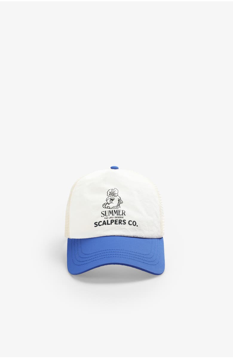 Scalpers Cove Trucker Cap, Alternate, color, Blue