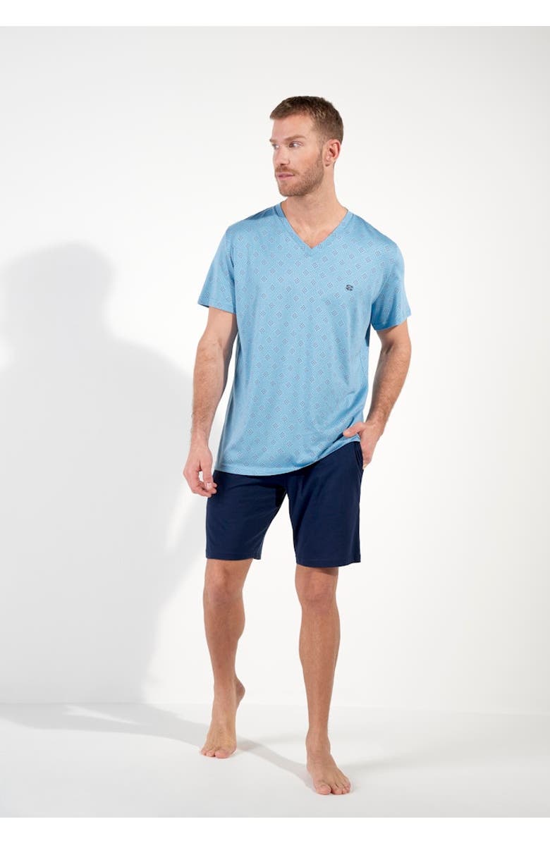HOM Walter Short Pajama Set, Alternate, color, Blue Print