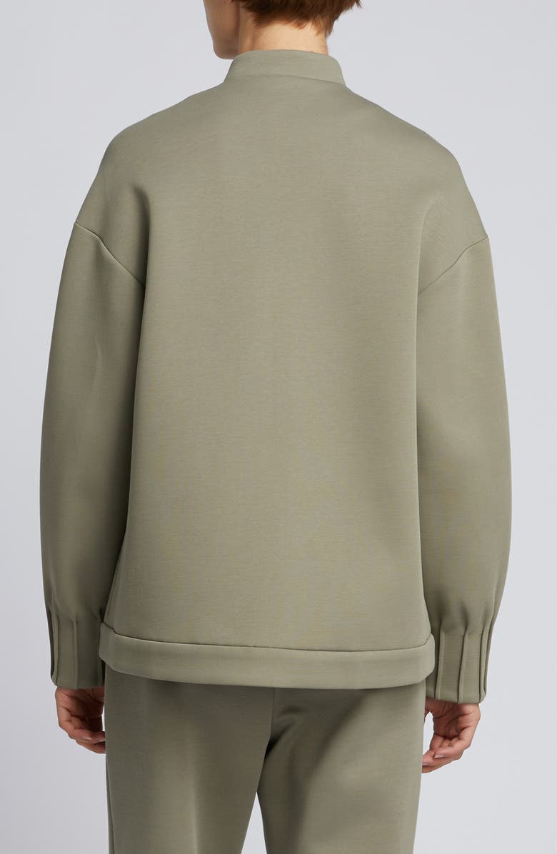 MM by Max Mara Aceto Cotton Blend Jacket, Alternate, color, Horn Grey Green