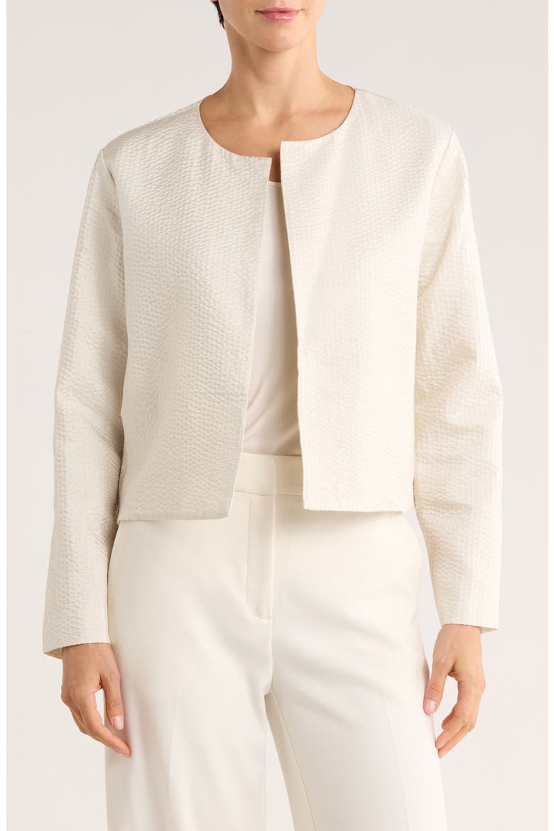 Silk Crop Jacket, Main, color, BONE