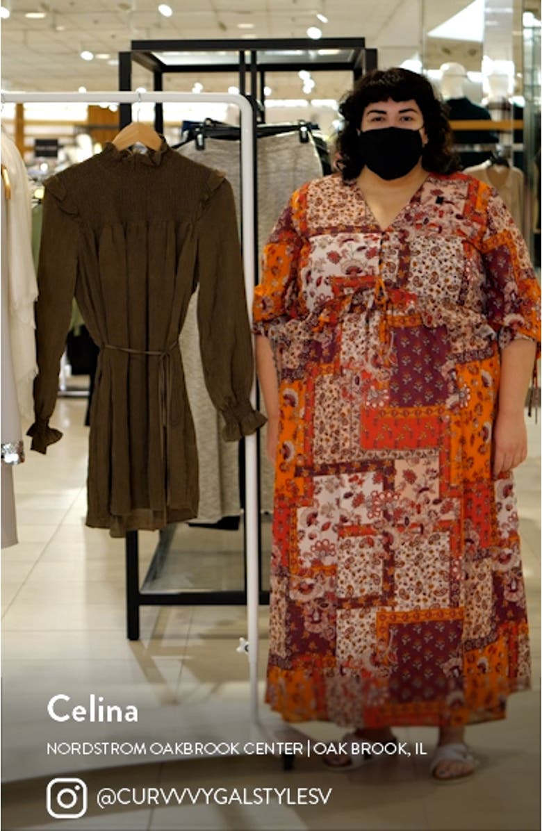 Boza Smock Detail Long Sleeve Dress, sales video thumbnail