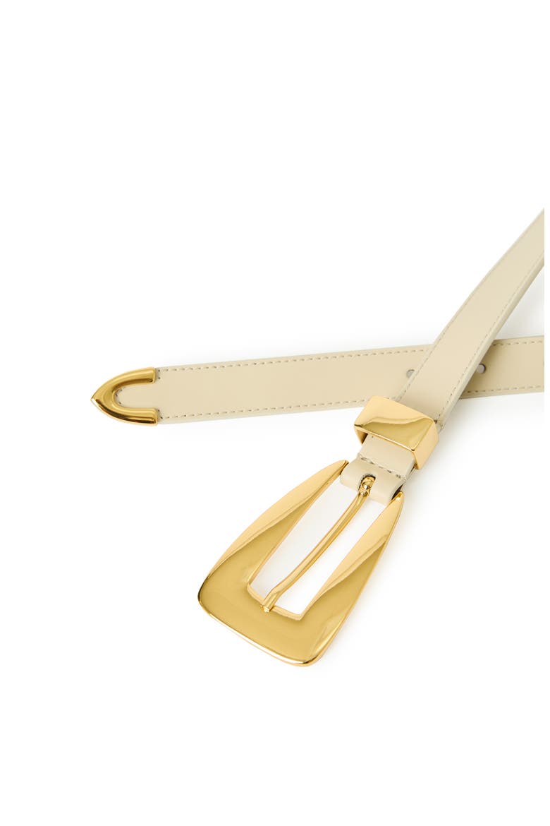Briar Leather Belt, Alternate, color, CREAM GOLD