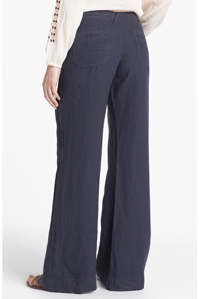 Wide Leg Linen Pants, Alternate, color, ECLIPSE
