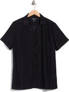 T.R. PREMIUM Modern Fit Textured Camp Shirt