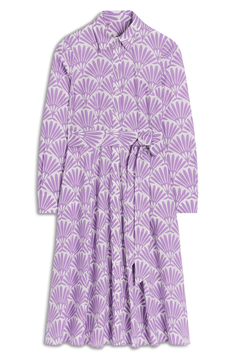 Boden Amy Print Long Sleeve Stretch Cotton Shirtdress, Main, color,