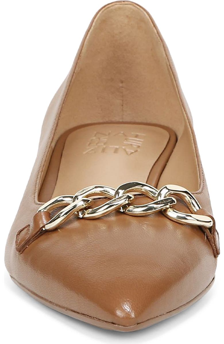 Naturalizer Becca Skimmer Pointed Toe Pump, Alternate, color, English Tea Brown Leather