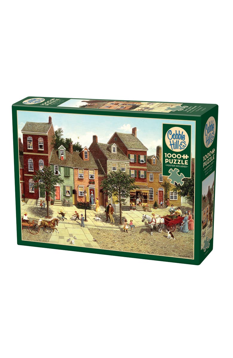 Cobble Hill The Curve In The Square 1000 Piece Puzzle, Main, color, Multicolored