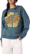 O'Neill Hibiscus Hawaii Oversized Graphic Sweatshirt