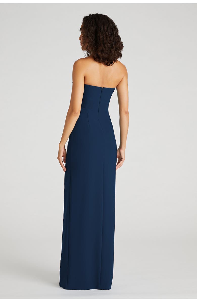 Theia Anastasia Strapless Gown, Alternate, color, Navy