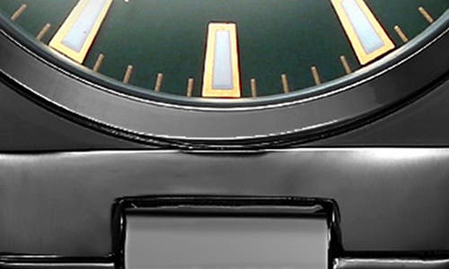 Geoffrey Beene Faceted Glass Bracelet Watch, 41mm In Gray