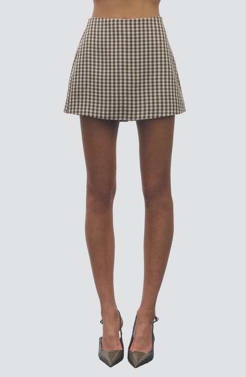 Emily Gingham Skort