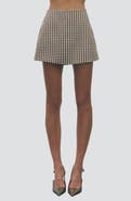 MAUDE CLUB Emily Gingham Skort