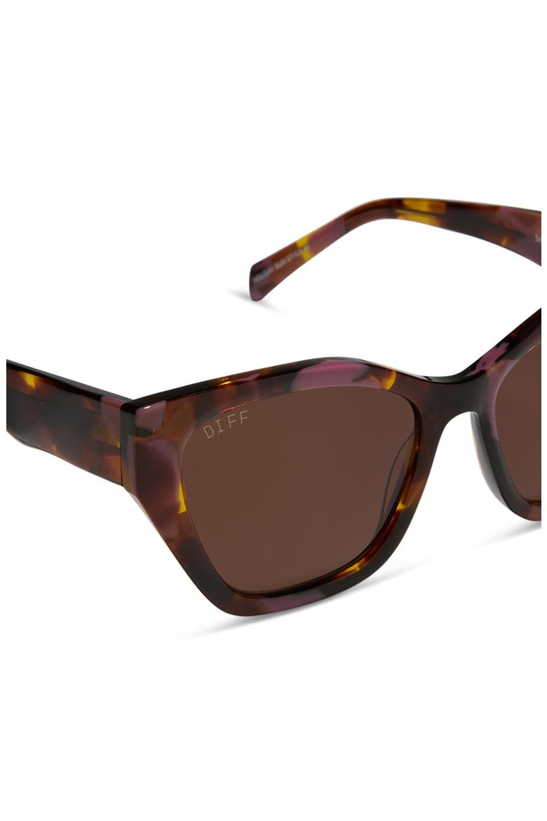 Evie 54mm Cat Eye Sunglasses, Alternate, color, BROWN