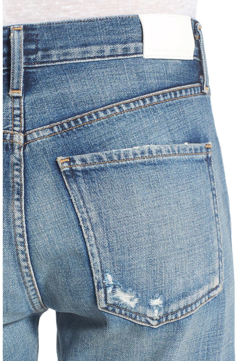Liya High Waist Slim Boyfriend Jeans, Alternate, color, FADE OUT