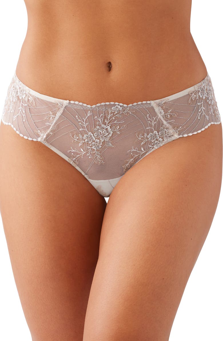 Wacoal Midnight Soirée Tanga Briefs, Main, color, Champagne