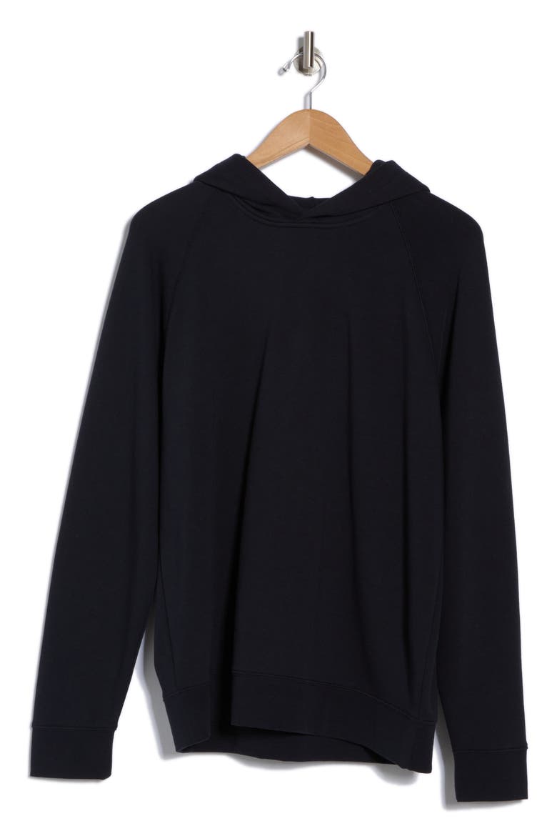 Cotton French Terry Hoodie, Alternate, color, COASTAL