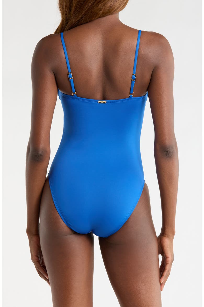 Square Neck One-Piece Swimsuit, Alternate, color, BLUE SATURN