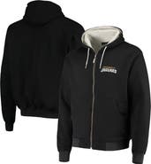 DUNBROOKE Men's Dunbrooke Black Jacksonville Jaguars Craftsman Thermal-Lined Full-Zip Hoodie