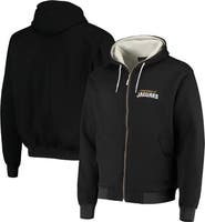 DUNBROOKE Men's Dunbrooke Black Jacksonville Jaguars Craftsman Thermal-Lined Full-Zip Hoodie
