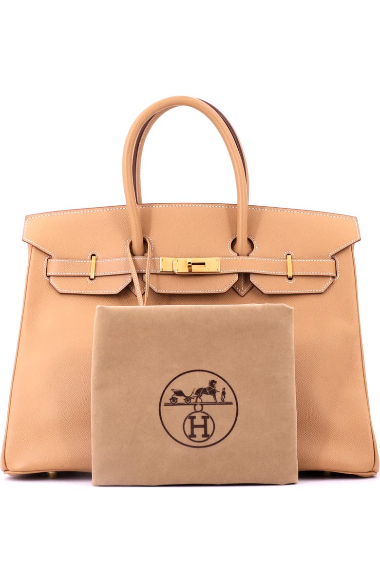Pre-Owned Hermes Birkin Handbag Brown Courchevel with Gold Hardware 35, Alternate, color, Natural