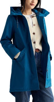 Seasalt Cornwall Seafaring Waterproof Linen & Cotton Hooded Coat