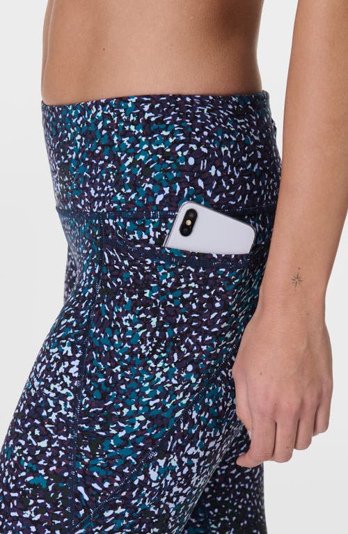 Sweaty Betty Confetti Print Pocket Leggings In Blue Aurora Print