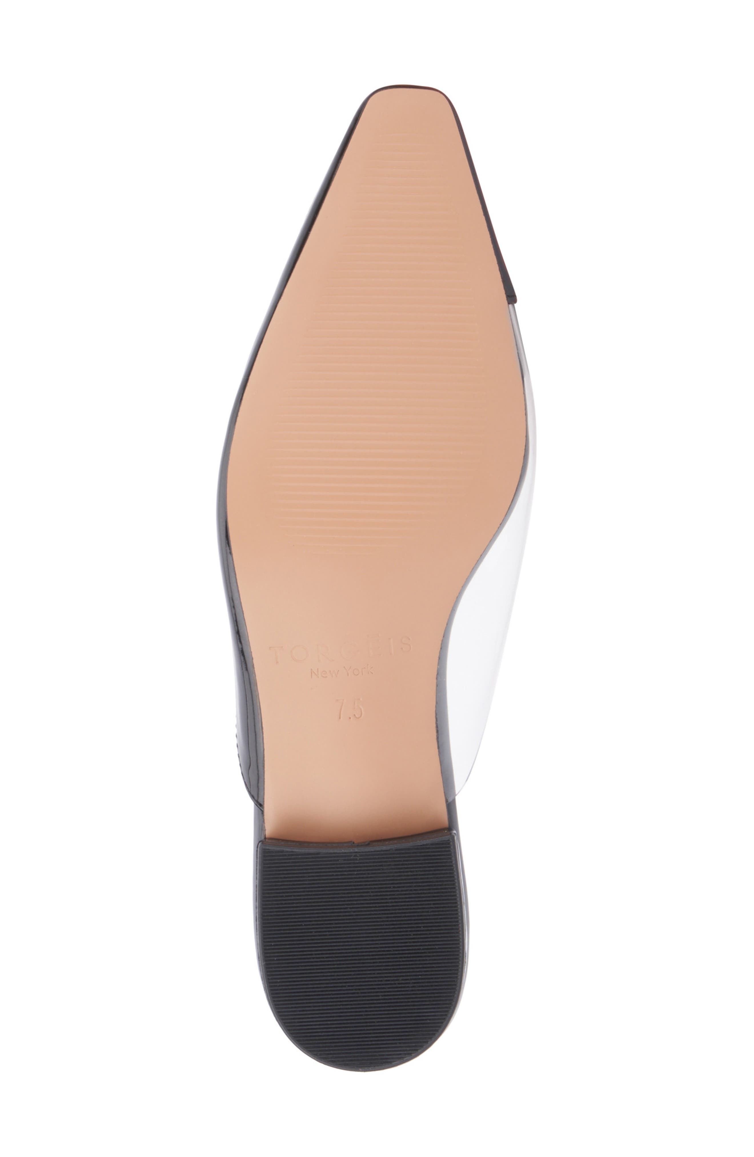 TORGEIS Jaina Pointed Toe Mule, Alternate, color, Black