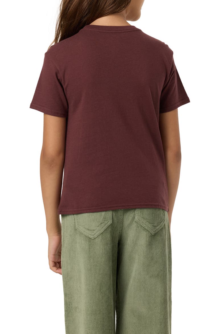 Kids' Calico Angie Graphic Tee, Alternate, color, CHOCOLATE
