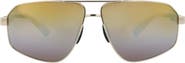 Maui Jim 60mm Polarized Aviator Sunglasses
