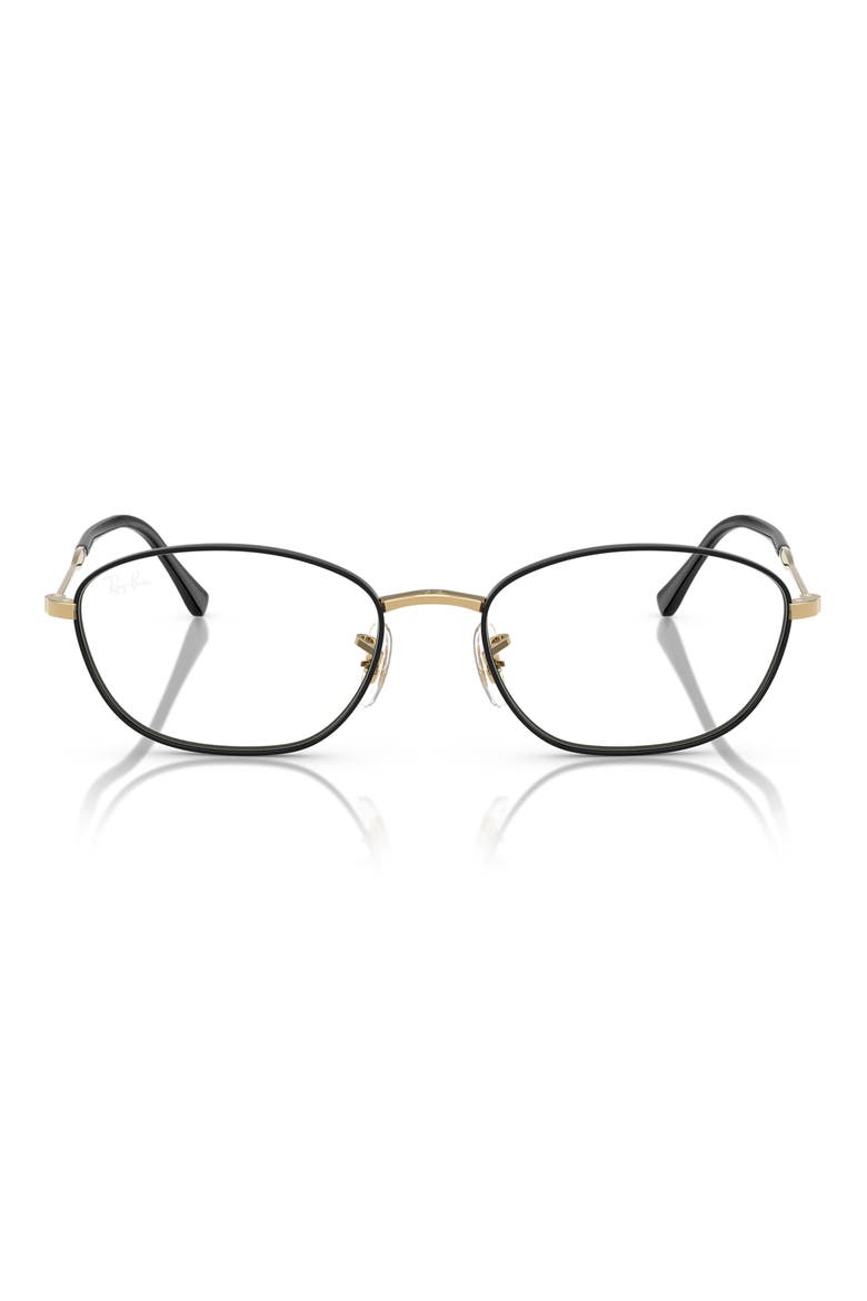 53mm Irregular Optical Glasses, Main, color, BLACK