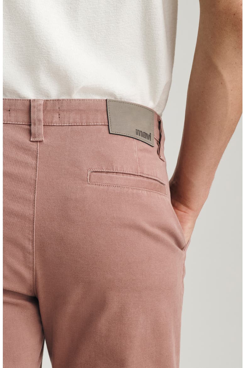 Noah Flat Front Stretch Twill Shorts, Alternate, color, ROSE VINTAGE COLORED