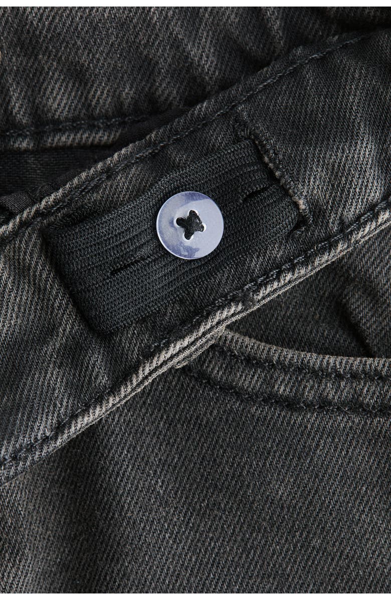 H&M Denim shorts, Alternate, color, Washed Black