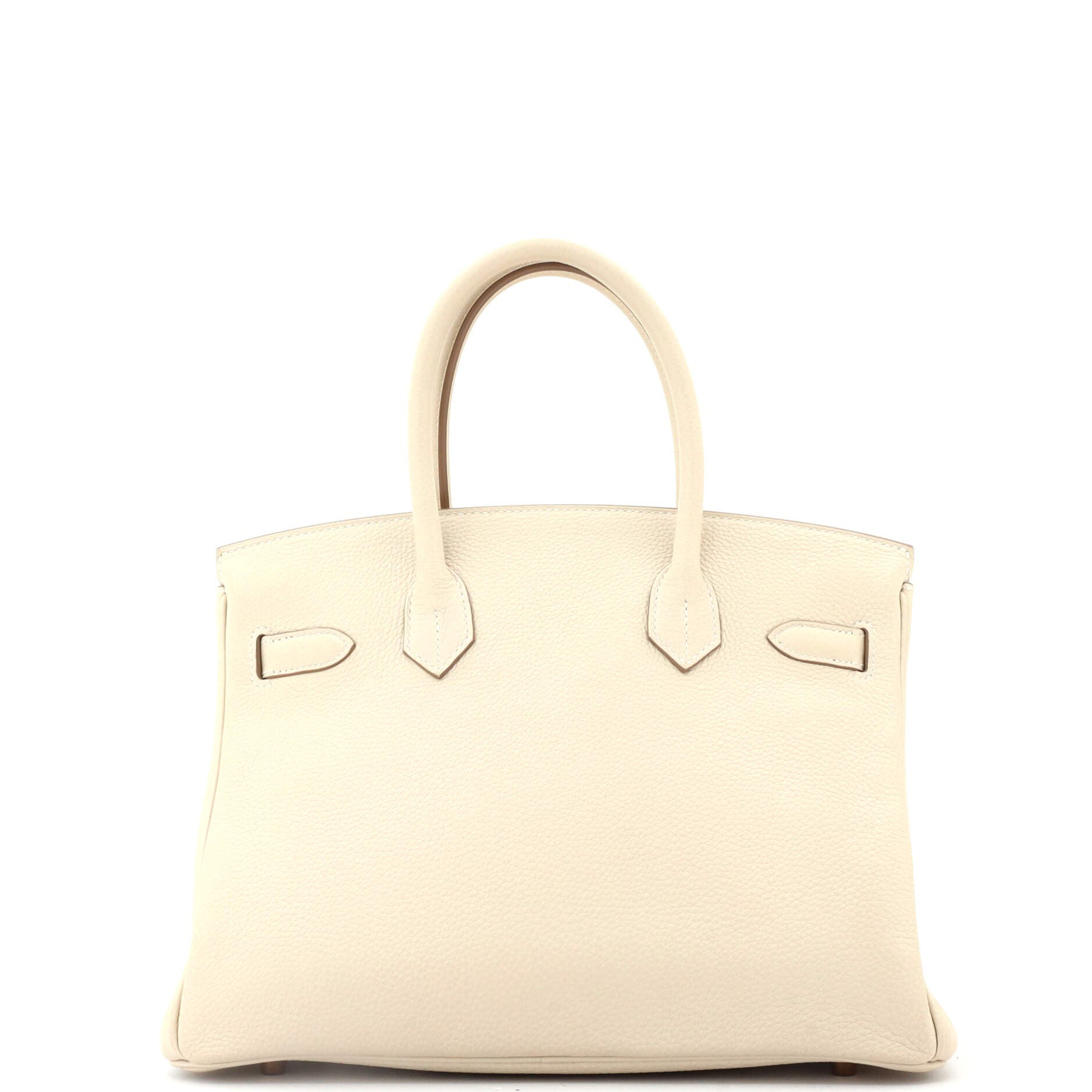 Pre-Owned Hermes Birkin Handbag Light Togo with Rose Gold Hardware 30 ...