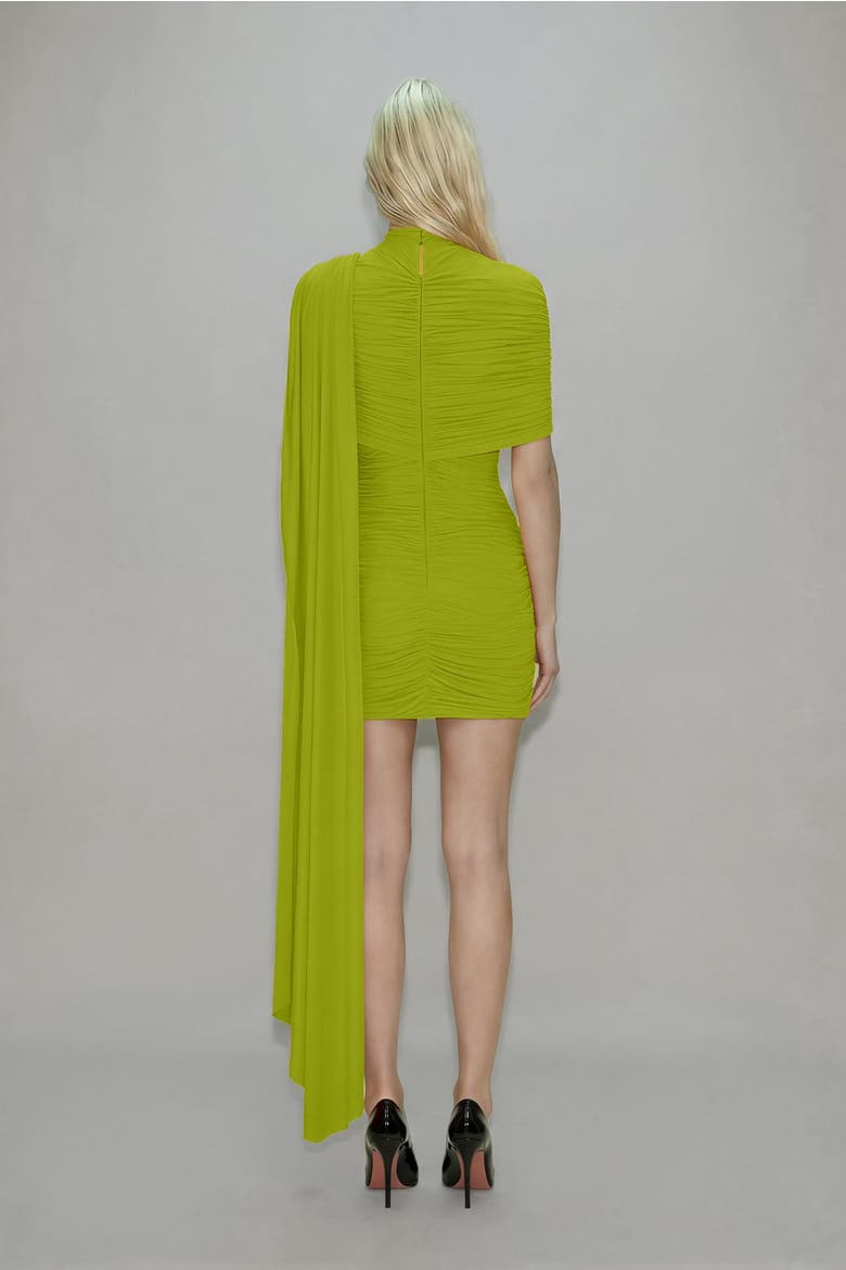 Elsie Mini Dress, Alternate, color, Chartreuse