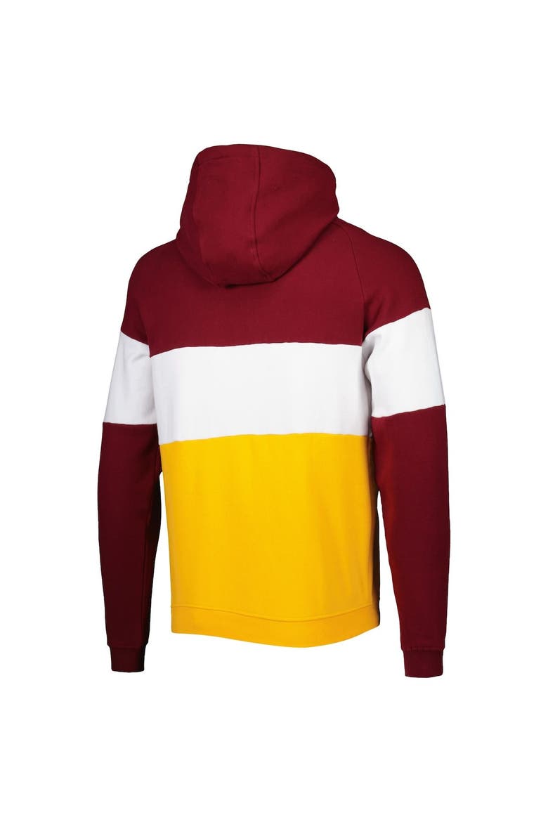 Men's New Era Gold Washington Commanders Colorblock Current Pullover Hoodie, Alternate, color, Gold