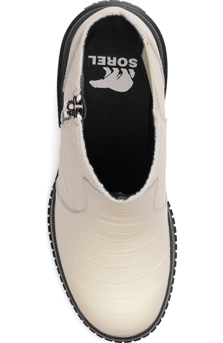 SOREL Ona Ave Zip Wedge Bootie, Alternate, color, Chalk/ Black