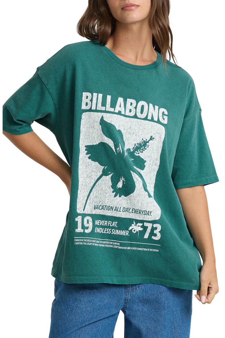 Celebrate Life Cotton Graphic T-Shirt, Main, color, EVERGREEN.