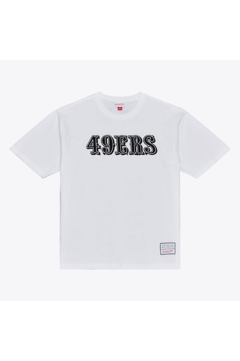 Men's Mitchell & Ness White San Francisco 49ers Monochrome T-Shirt, Main, color, White