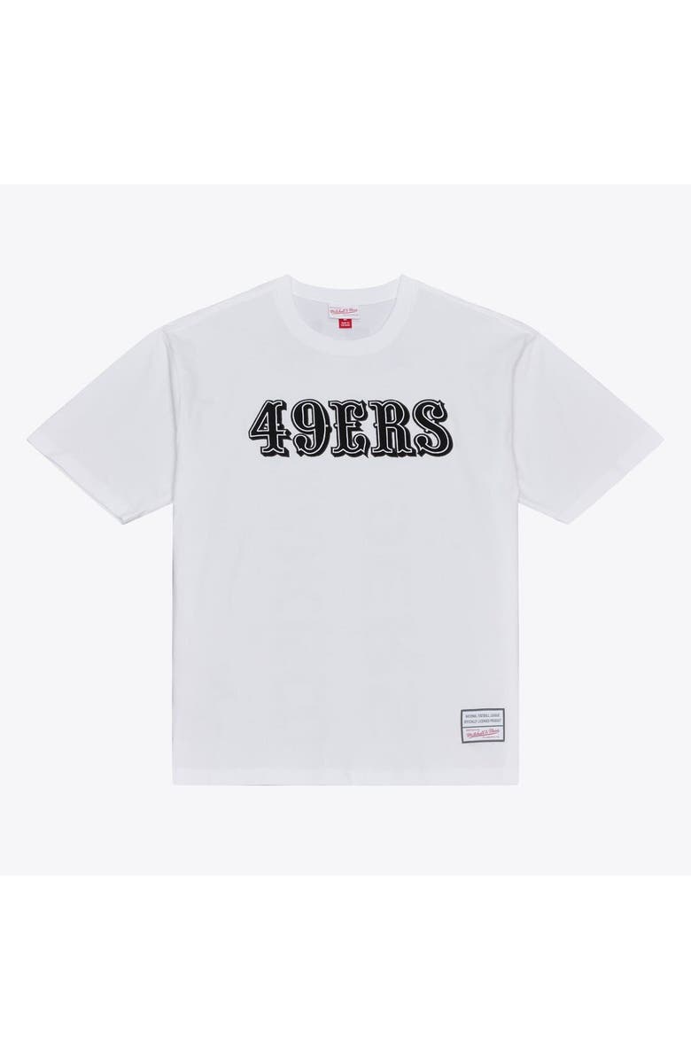Mitchell & Ness Men's Mitchell & Ness White San Francisco 49ers Monochrome T-Shirt, Main, color, White
