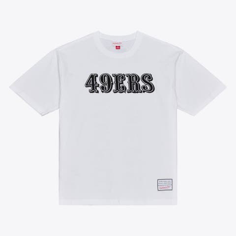 Men's Mitchell & Ness White San Francisco 49ers Monochrome T-Shirt