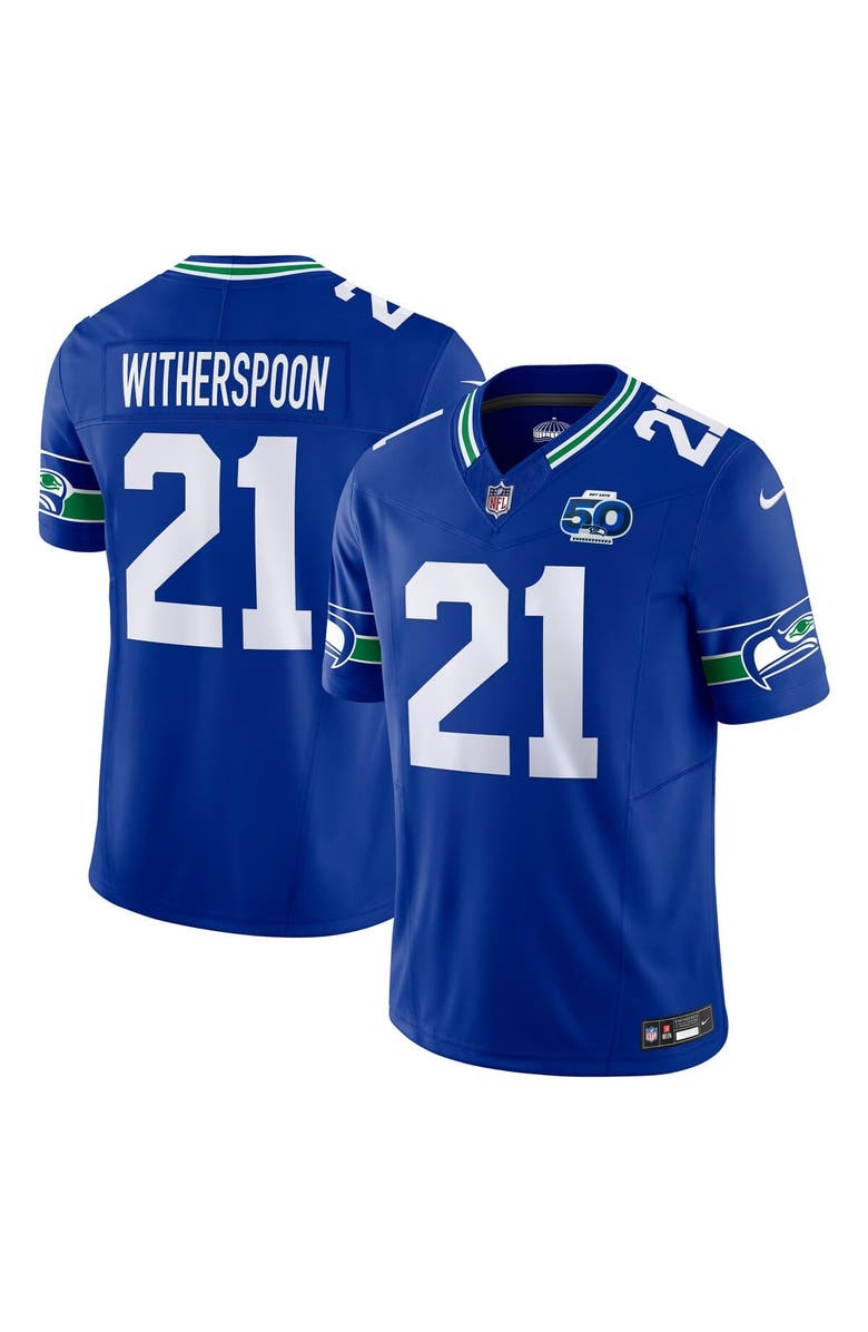 Nike Men's Nike Devon Witherspoon Royal Seattle Seahawks 50th Season Vapor F.U.S.E. Limited Jersey, Alternate, color, Royal